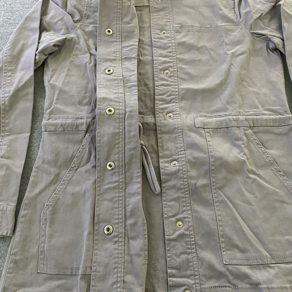 41 Hawthorn Utility Jacket Women M Gray Cinch Waist Stretch Cotton Pockets - Picture 3 of 14